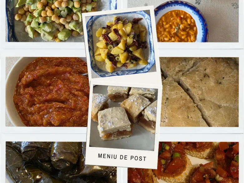 Meniu de post pentru o masă de pomenire