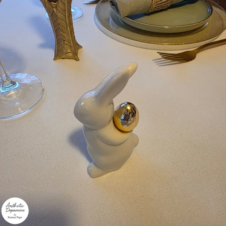 iepuras decorativ ceramica