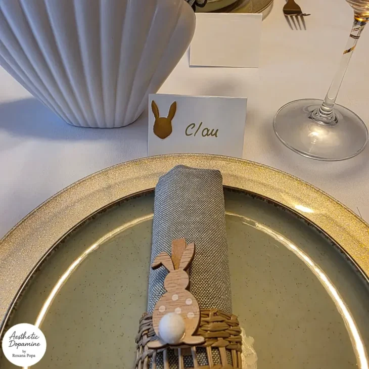 place card pentru masa de paste