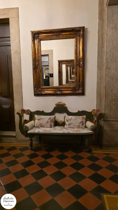 design bancheta imprimeu exotic