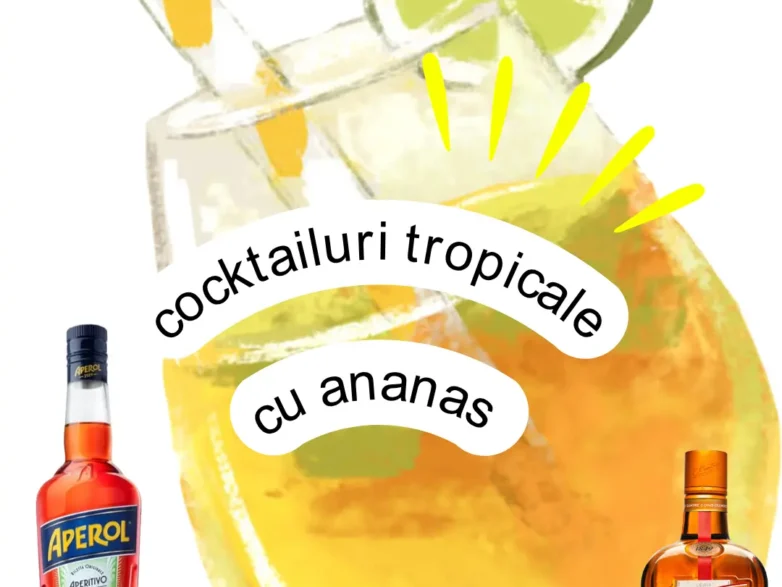 Două cocktailuri tropicale cu ananas pentru zilele de vară