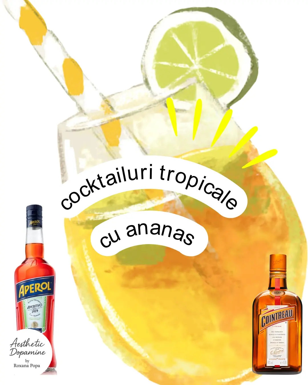 Două cocktailuri tropicale cu ananas pentru zilele de vară