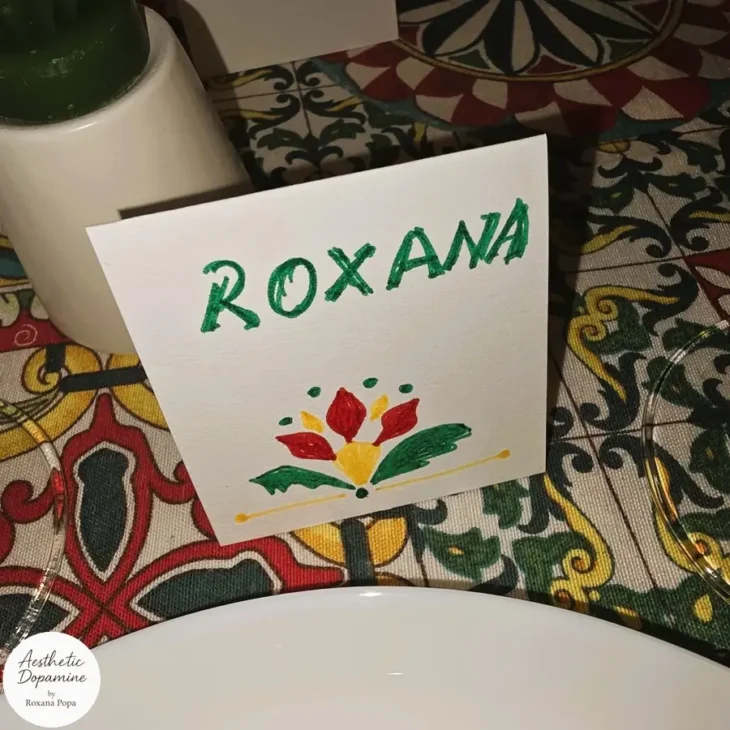 Place cards inspirate de ceramica siciliană
