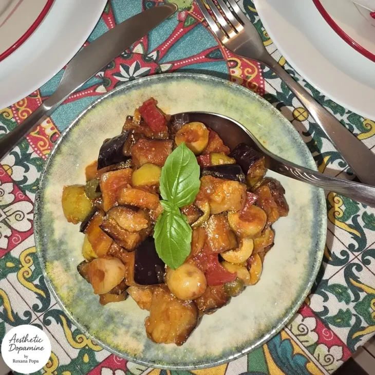caponata pentru un prânz în stil sicilian