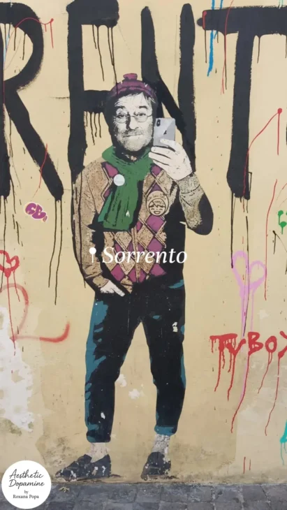 graffiti mural Lucio Dalla - Sorrento