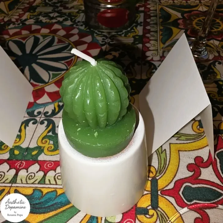 lumanari in forma de cactus